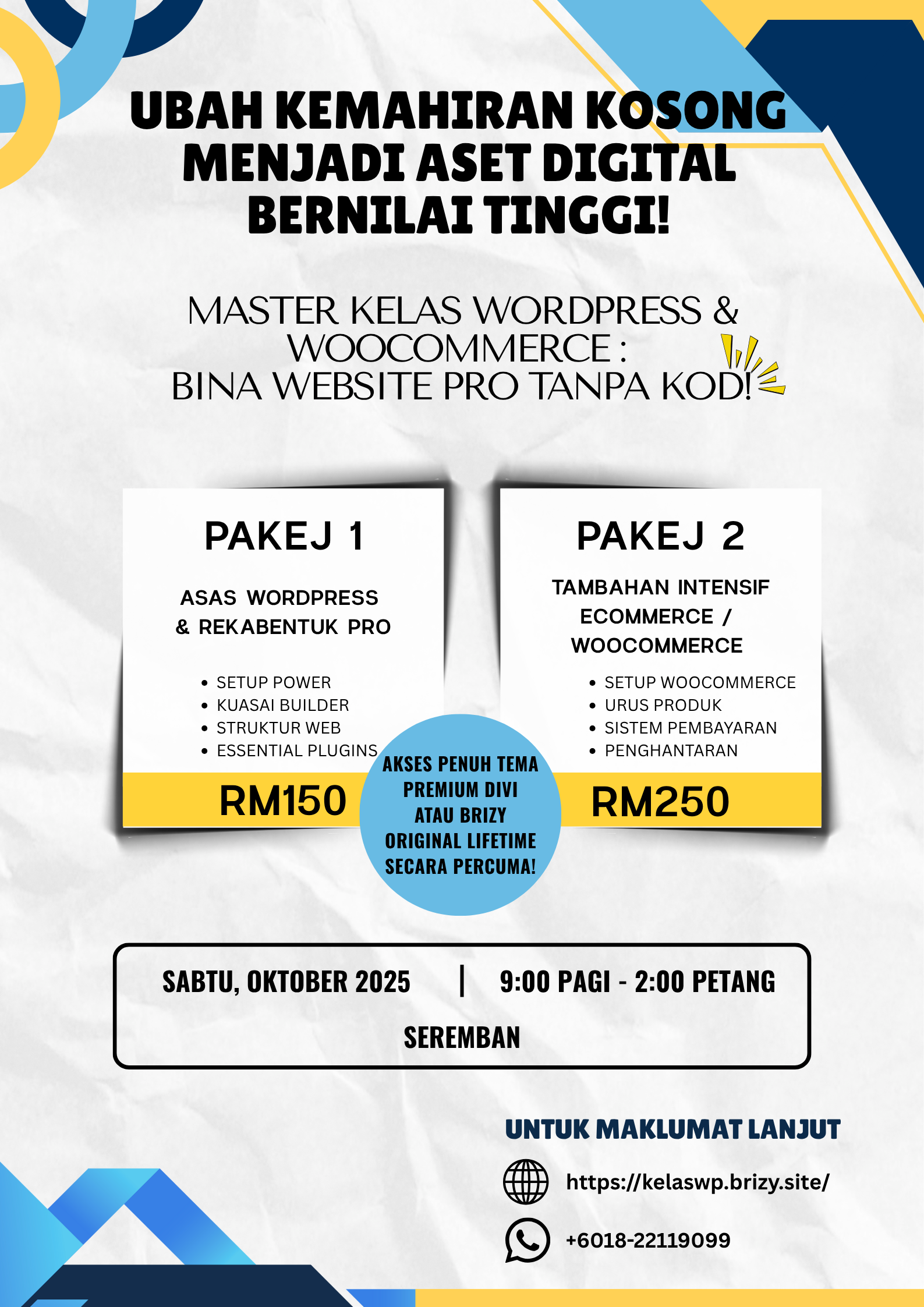 Masterclass WordPress and WooCommerce